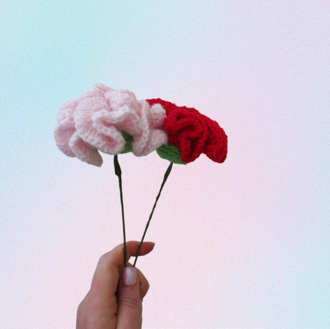 Carnation Flower Crochet Pattern: 5 Beautiful Petal Rounds